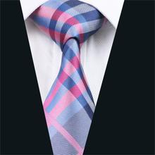 Corbata de seda de DH-467 para hombre, corbata de cuello a cuadros multicolor, corbatas de Jacquard de seda 100% para hombres, fiesta de boda de negocios envío gratis 2024 - compra barato
