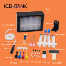 Kit de cartuchos de tinta para canon pixma, sistema de fornecimento contínuo de tinta icehtank para impressora ip2810 mg2410 mg2510 mgvermelho mx494 mg2940 2024 - compre barato