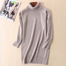 Thick Warm Turtleneck Cashmere Knitted Long Style Women sweaters and pullovers Pull Femme jersey jumper plus size sweater 2024 - buy cheap