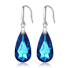 BAFFIN Big Drop Earrings Water Drop Crystals From Swarovski  Silver Color Pendant Pendientes For Women Mother Party Accessories 2024 - buy cheap