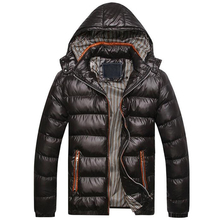 Мужская зимняя куртка с подкладкой, Мужская модная куртка с капюшоном, Мужская парка, зимние куртки 3XL, 4XL, 5XL, мужские куртки 2024 - купить недорого