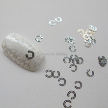 Adesivo de metal para arte em unhas, adesivo não-adesivo de decoração de unhas de prata com 100 peças 2024 - compre barato