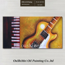 fine art abstract guitar wall painting for home decor huge painting on canvas music notes oil painting still paintings 2024 - buy cheap