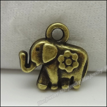 70 piezas Vintage dijes elefante colgante bronce antiguo Fit pulseras collar DIY Metal joyería fabricación 2022 - compra barato