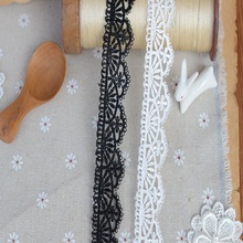 H2501 lace accessories Black and white and dichromatic necklace 2.5 cm wide clothing water soluble lace 2024 - buy cheap