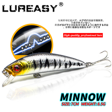 LUREASY рыболовная приманка 55 мм 4 г, искусственная приманка Topwater Minnow, жесткая японская мини-приманка, воблеры для ловли карпа, 2019 2024 - купить недорого