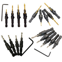 5pcs/set Countersink Drill Woodworking Hex Shank Drill Bits #5 #6 #8 #10 #12 Types Screwdriver Bit Sets Wrench Wood Hand Tools 2024 - buy cheap