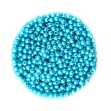 4mm ABS Lake Blue Color Imitation Pearls Beads Round Loose Acrylic Plastic Bead for DIY Kid Strand Bead Bracelet Necklace Making 2024 - buy cheap