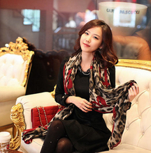 New Women Ladies Leopard Stylish Long Soft Silk Chiffon Scarf Wrap Shawl Scarves Hot Item Stylish 2024 - buy cheap