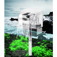 Аквариум Мини Прозрачный Внешний водопад фильтр 3 Вт 250л/ч Дизайн для маленького аквариума регулируемый поток воды 2024 - купить недорого