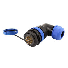 Waterproof Aviation Plug Socket SD28 28mm 12 Pin Panel Mount Connector Elbow IP68 2024 - buy cheap