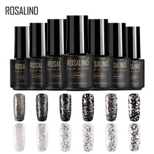 ROSALIND Gel 1S Nail Varnish 7ml White Silver UV Gel Lacquer Nail Art Vernis Semi Permanent Manicure Gel Nail Polish 6 Colors 2024 - buy cheap