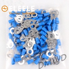 20pcRV2-6 Blue Ring insulated terminal Cable Wire Connector 10 PCS/Pack suit 1.5-2.5mm Electrical Crimp Terminal RV2.5-6RV PN35 2024 - buy cheap