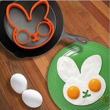 Lovely cute Rabbit Shape Silicone Egg Mold Ring Cooking Tools Fried Egg Kitchen Gadgets 2024 - buy cheap