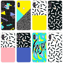 65H memphis pattern Soft Silicone Tpu Cover phone Case for xiaomi redmi 6 pro 5 plus note 6 pro 4  4x mi 8 2024 - buy cheap