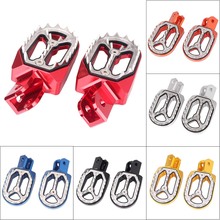 Motorcycle Dirt Bike Racing Sharp Teeth Footpegs Foot Pegs Footrests for Honda CRF230L 2003 2004 2005 2006 2007 2008 2009 2024 - buy cheap