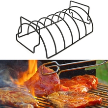 Suporte de fio de metal antiaderente, acessório para cozinha, grelha, bife, torrefação, grelha, utensílios de cozinha, viagem, acampamento, churrasco, 1 peça 2024 - compre barato