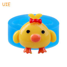 DYL515U 31.4mm Chick / Chicken Flexible Silicone Mold - Animal Mold Fondant, Dessert, Cake Topper, Cookie Biscuit, Resin, Candy 2024 - buy cheap