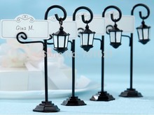 wedding decoration and wedding party favor--"Bourbon Street" Streetlight Place Card holder 200pcs/lot free shiping 2024 - buy cheap