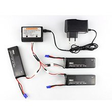 EBOYU(TM) Hubsan H501S X4 FPV Racing Quadcopter Drone Parts 3 x Lipo Battery 2700mah 7.4V + 1 x Battery Charger 2024 - buy cheap