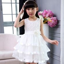 Kids Girls Wedding Party Formal Dress Sleeveless Princess Girls Tutu Dresses Fashion Ball Gown Dress 4-13Y BC692 2024 - buy cheap