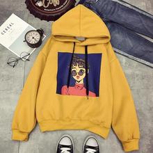 2018 New Character Cartoon Harajuku Punk Autumn Winter Women Hooded Sweatshirt Long Sleeve Casual Loose Fleece Hoodies 2024 - buy cheap