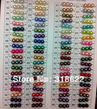 Free Shipping 4mm, DIY Jewelry Glass Pearl beads, round imitation pearl spacer beads  80colors for choosing 2024 - buy cheap