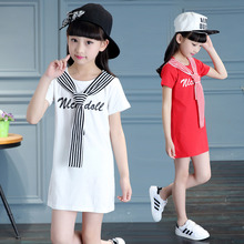 Elegant Girls Long T-Shirts with Striped Tie Front Clothing For Teenage Girl Summer Clothes For 4 5 6 7 8 9 10 11 12 13 Year Old 2024 - buy cheap