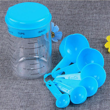 Blue Pink 7 Pcs/Set Plastic Measuring Cup Kitchen Measuring Tools for Kitchen Baking Coffee Graduated Spoons Spoons Sets 2024 - buy cheap