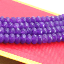 5x8mm faceted purple chalcedony abacus shaped loose beads 15" fashion beautiful DIY women jewelry making 2024 - buy cheap