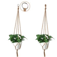 Useful Vintage Macrame Plants Hanger Hook Flower Pot Holder Legs String Hanging Rope Wall Art Home Garden Balcony Decoration 2024 - buy cheap