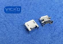 [VK] 100 шт./лот разъем Micro USB гнездо типа 5Pin SMT Хвостовая зарядная розетка PCB плата 4 2024 - купить недорого