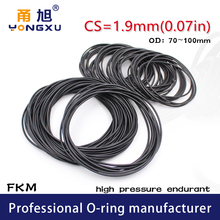 Black FKM Fluorine Rubber O-rings Seals CS1.9mm OD70/72/75/80/85/90/95/100*1.9mm ORings Seal Gasket Oil Ring Sealing Washer 2024 - buy cheap