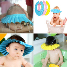 Children Kid Shampoo cap Bath Wash Hair Shield Hat Waterproof Baby Soft Adjustable Baby Shower Cap Prevent Water Into Ear cap 2024 - buy cheap