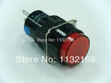 3 pines Color rojo 1NO 1NC contacto 16mm interruptor de botón con agujero de mantenimiento 250VAC 3A Color 2024 - compra barato