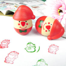 2pcs Santa Claus And Snowman Ink Stampers Christmas Art Craft Stamps Drawing Toy  Kid's Learing & Educational Toys for Children 2024 - buy cheap
