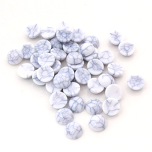 40pcs/lot 8mm 10mm White crack Colors Natural Cracked Style Flat back Resin Cabochons For Bracelet Earrings accessories 2024 - buy cheap