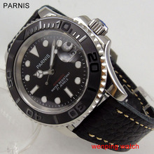 Parnis черный циферблат сапфировое стекло, автоматические 41 мм часы WW2459 2024 - купить недорого