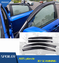 Viseira de plástico para janela honda civic, acessório defletor para janela civic 2014-2019 2024 - compre barato