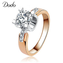DODO Vintage Bijoux 585 Rose Gold Color AAA Crystal anillos Jewelry Ring Antique Wedding Engagement Rings Women bijouterie KDR15 2024 - buy cheap