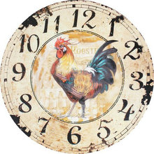 New full square diy diamond cross stitch digital diamond painting cock wall clock picture mosaic home decoration rhinestone 2024 - buy cheap