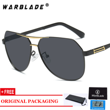 Мужские солнцезащитные очки из алюминиево-магниевого сплава с поляризационными линзами, Зеркальные Солнцезащитные очки для мужчин, мужские очки oculos de sol masculino WarBLade 2024 - купить недорого