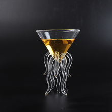 Vaso de cóctel de pulpo creativo de 100ML, Copa transparente de Medusa, copa de jugo, Copa cónica de vino y champán 2024 - compra barato