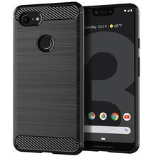 For Google Pixel 3 3XL Case Soft silicone Carbon Fiber Armor Shockproof Protective back cover case for Pixel 3 XL phone shell 2024 - buy cheap