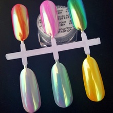 0.5g Unicorn Chrome Aurora Pigment Mermaid Unicorn Chrome Nail Rainbow Dust Nail Art DIY 2024 - buy cheap