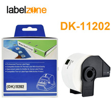 1Rolls Thermal Paper DK-11202 62mm*100mm die-cut Thermal Paper Compatible for Brother Label Printer White Paper DK11202 2024 - buy cheap