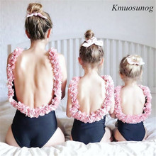 Mother Daughter Swimsuits Flower 2019 Mommy And Me Swimwear Bikini Family Matching Clothes Mom And Daughter Bathing Suit C0306 2024 - buy cheap