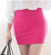 2017 New Fashion Women Casual Empire Packet Buttock Short Skirts Sexy Lady Candy Color Solid Mini-Skirt 2024 - buy cheap