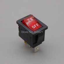 3 pins 220V illuminated mini rocker switch,boat switch with lamp inside, ON-OFF 2024 - buy cheap