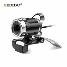 Веб-камера KEBIDU 12 МП, камера высокой четкости, веб-камера с углом обзора 360 градусов, USB микрофон, зажим для компьютера, ПК, ноутбука 2024 - купить недорого
